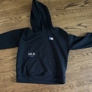 Abercrombie Kids Black Hoodie with MLB Logo